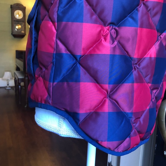 J.Crew Excursion Puffer Down Vest Buffalo Check - Picture 7 of 8